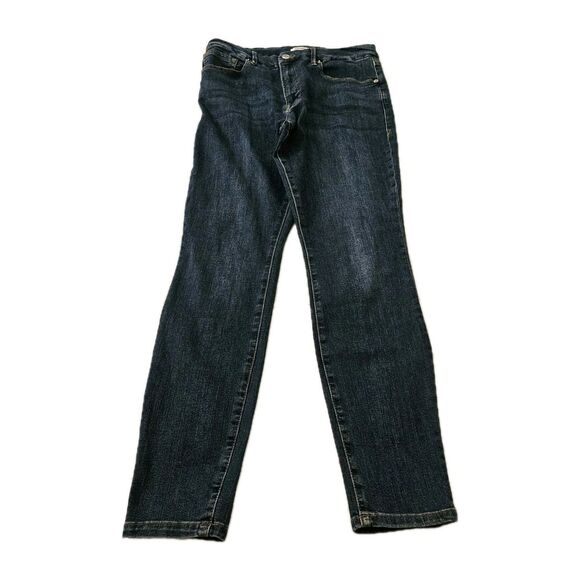 Good American Jeans 31 Blue Good Legs High Rise Skinny Denim Stretch Distressed - Picture 1 of 10